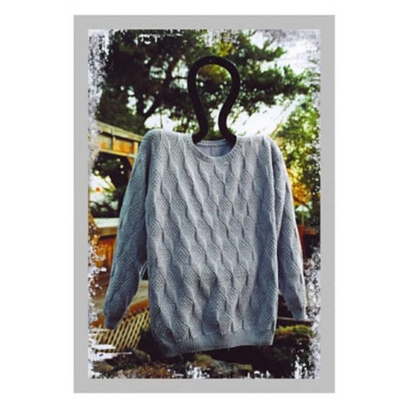 New Sarah James WS117 Cotton Seed Pullover Sweater Knitting Pattern - Picture 2 of 2